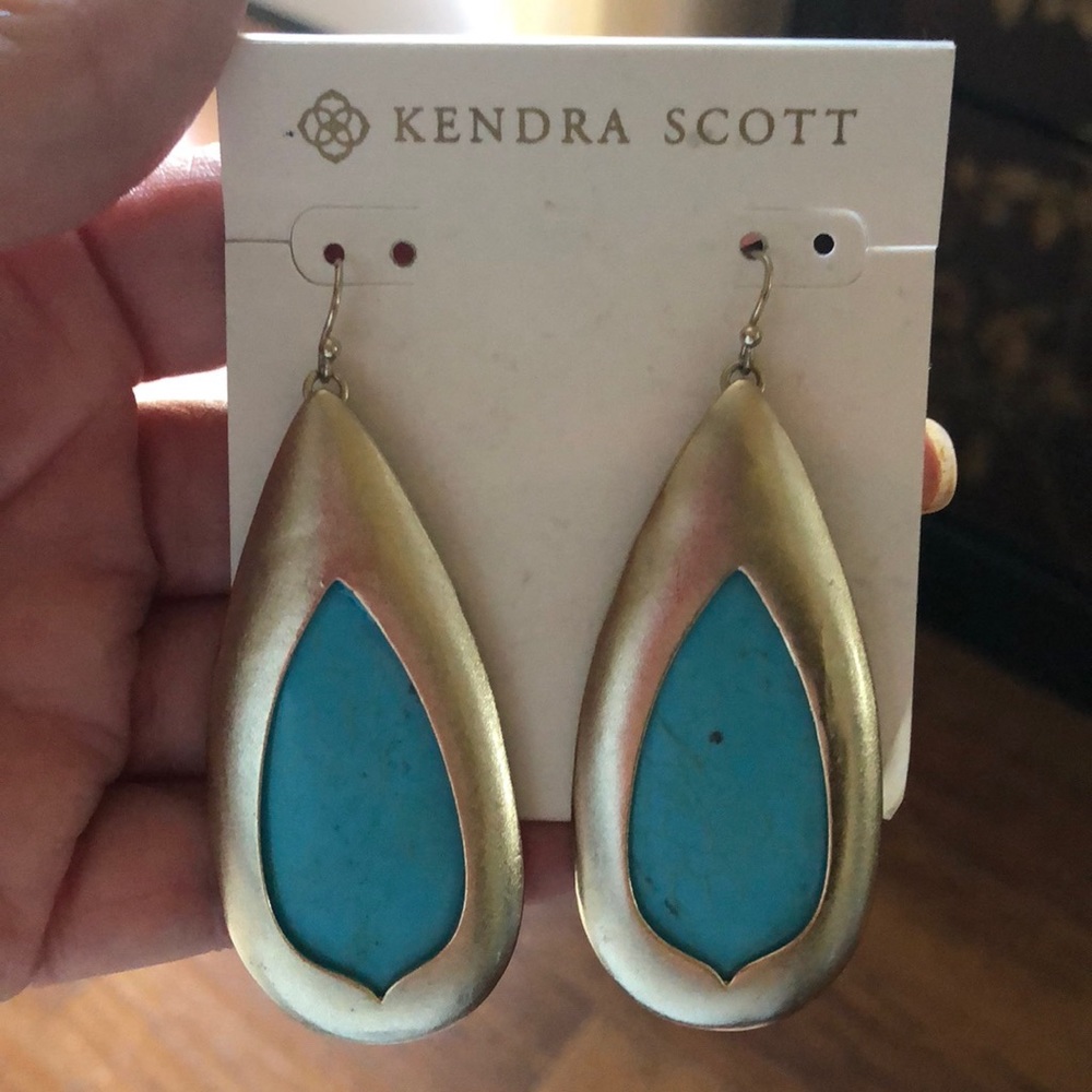 Kendra Scott turquoise earrings